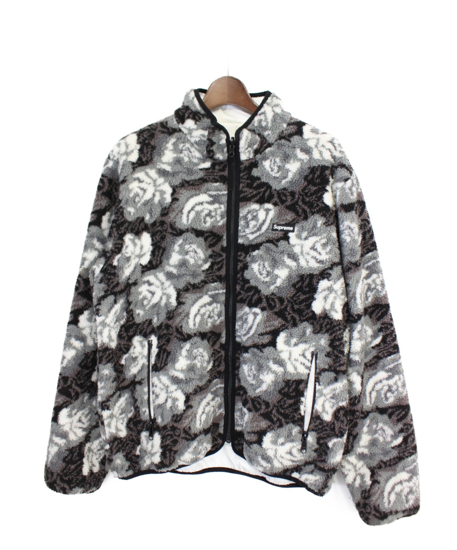supreme rose fleece jacket