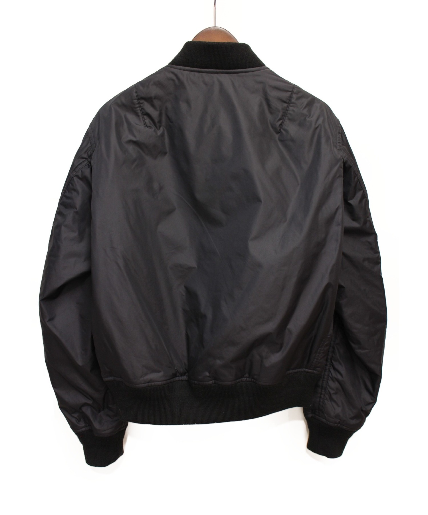 BLACK COMME des GARCONS (ブラックコムデギャルソン) MA-1ジャケット ブラック サイズ:L