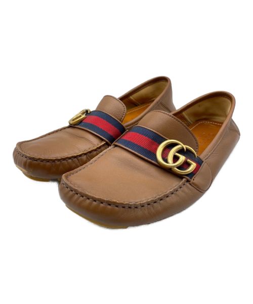 中古・古着通販】GUCCI (グッチ) ドライビングシューズ ブラウン