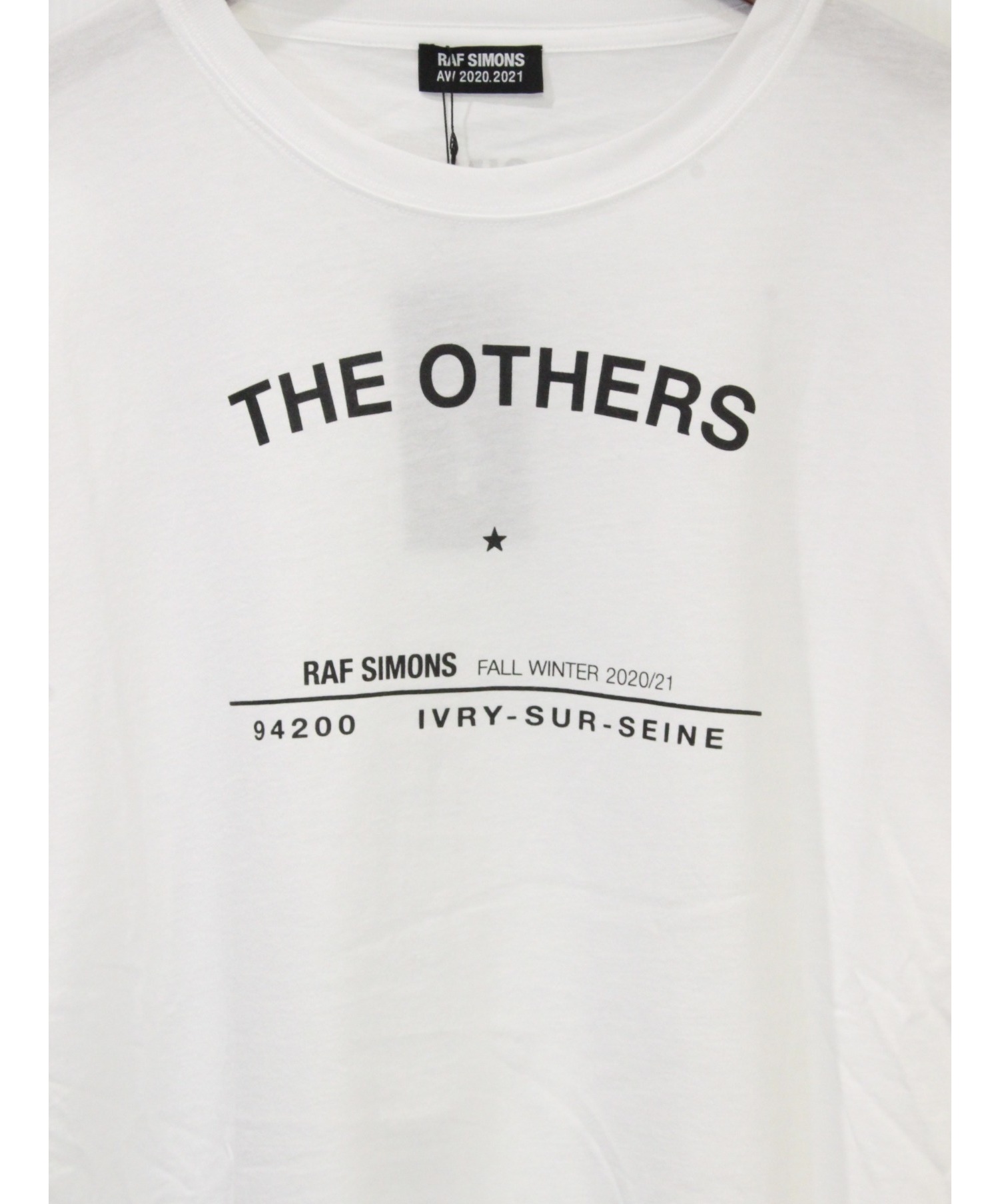 RAF SIMONS (ラフシモンズ) 20AW Tour T-shirt ホワイト サイズ:Ｌ