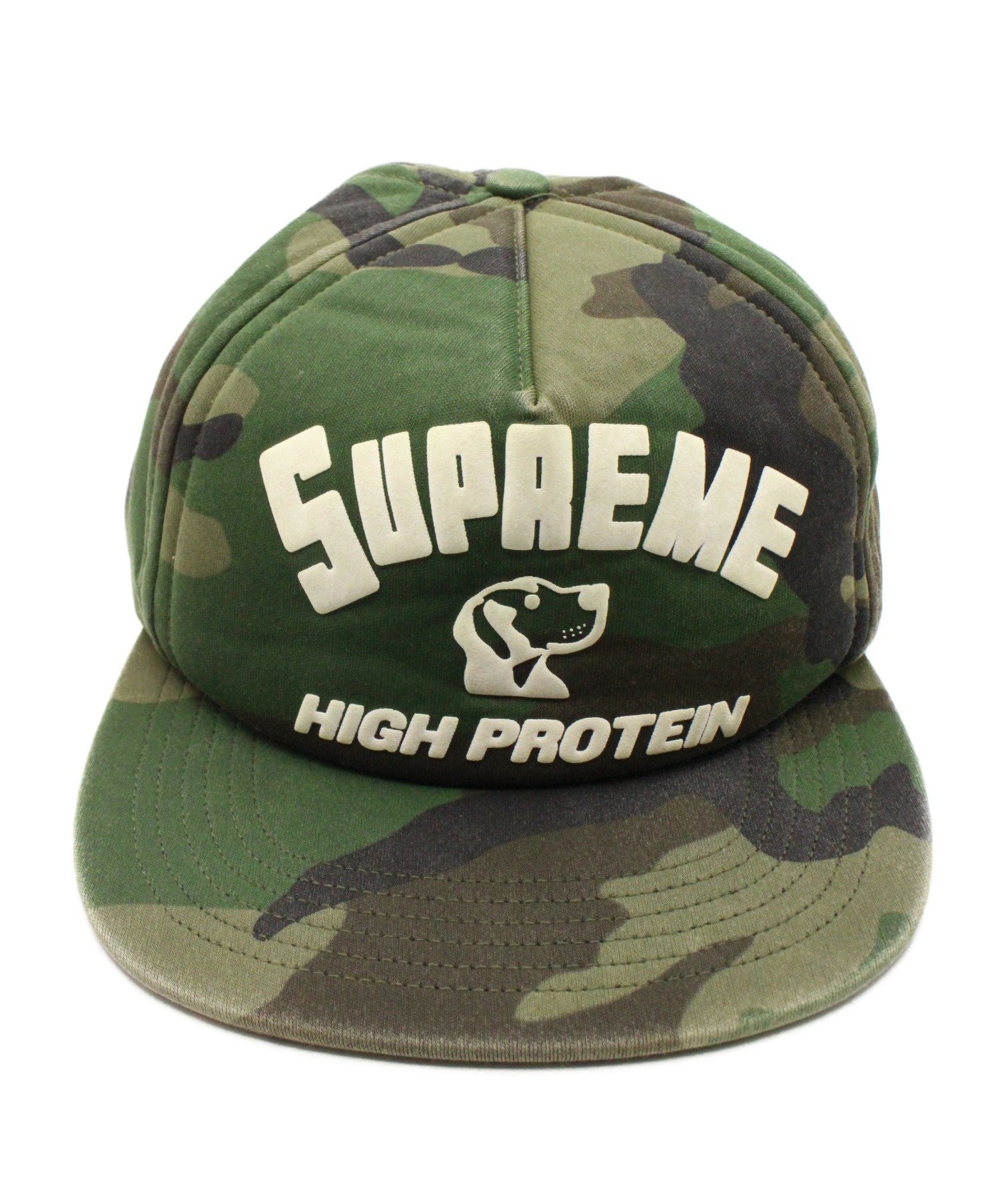 Supreme (シュプリーム) 17AW High Protein 5-Panel Cap オリーブ カモフラージュ