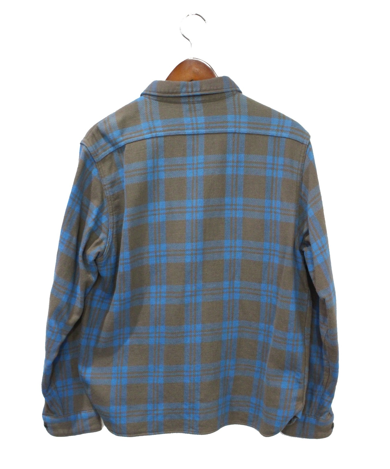 TENDERLOIN (テンダーロイン) T-HEAVY FLANNEL SHT ブルー×グレー サイズ:M