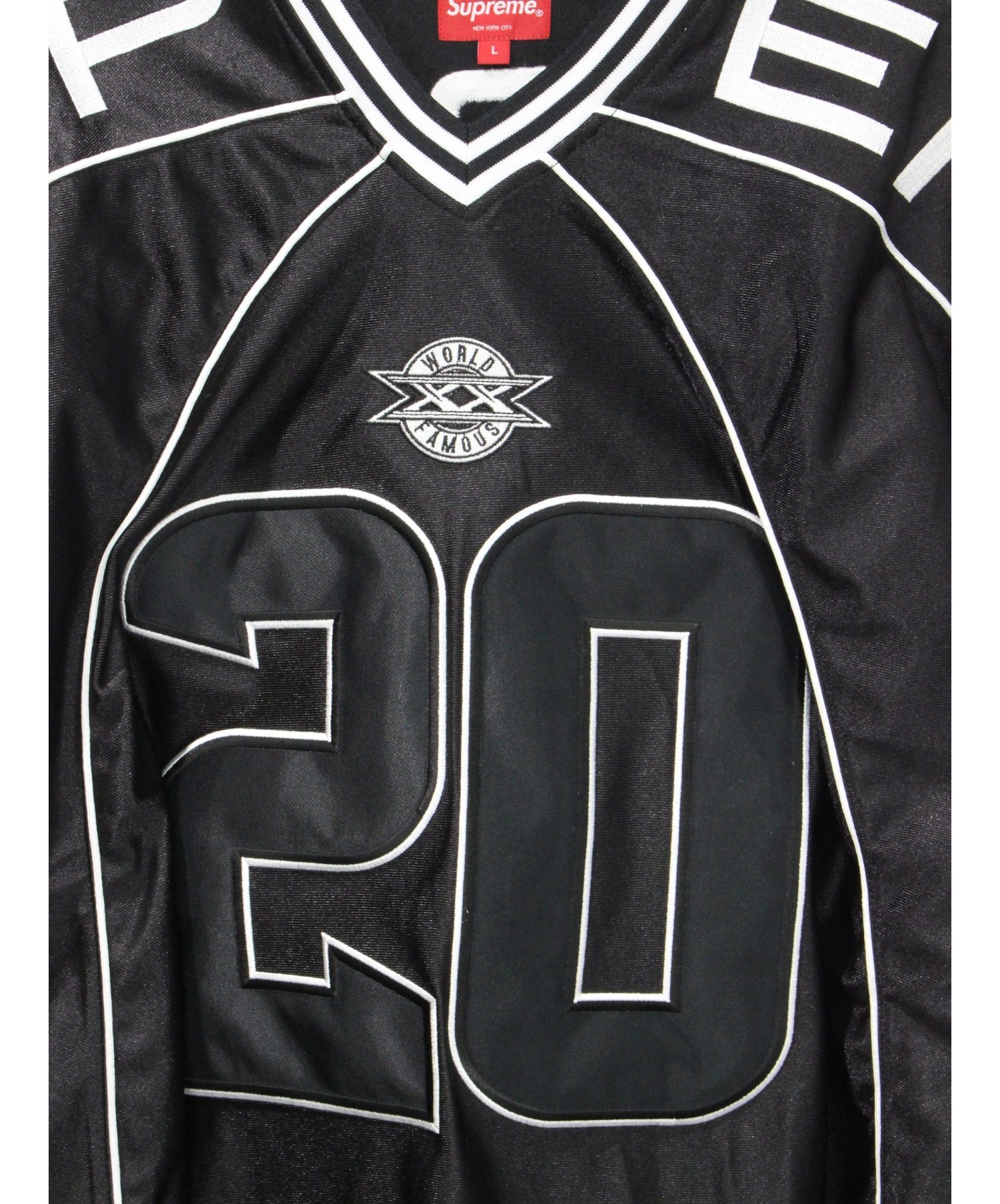 Supreme (シュプリーム) 20AW Paneled Football Jersey ブラック サイズ:L