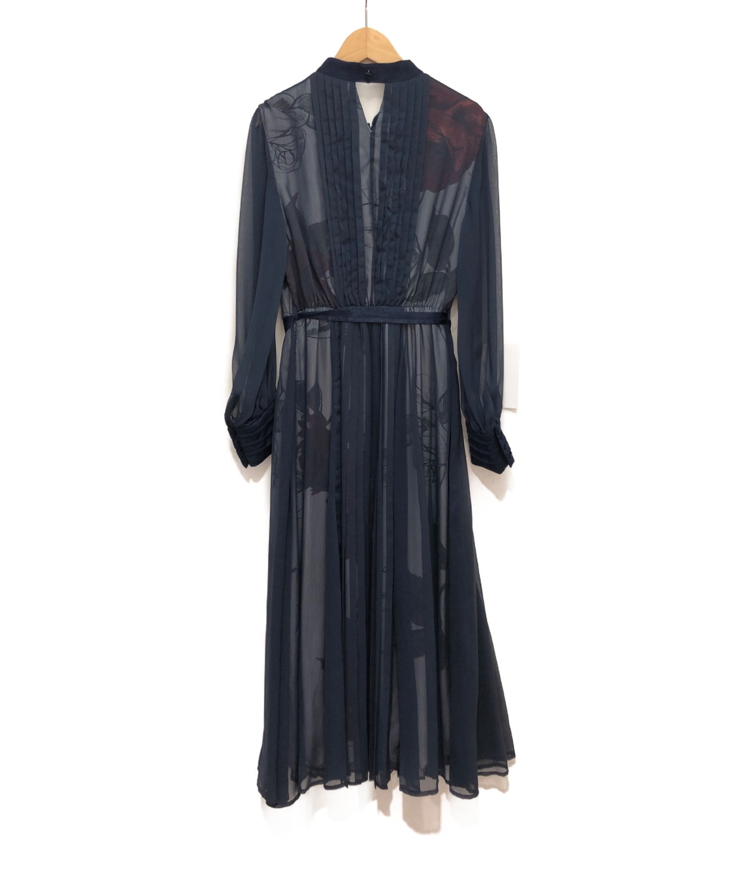 Ameri (アメリ) 20SS ELLA VEIL DRESS ネイビー-