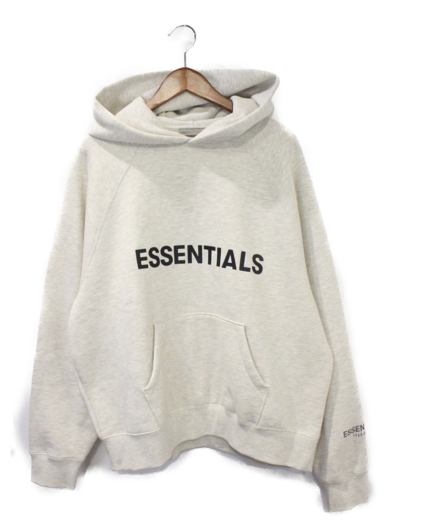 FOG ESSENTIALS (フィアオブゴッド エッセンシャル) ラバープリントパーカー グレー サイズ:M