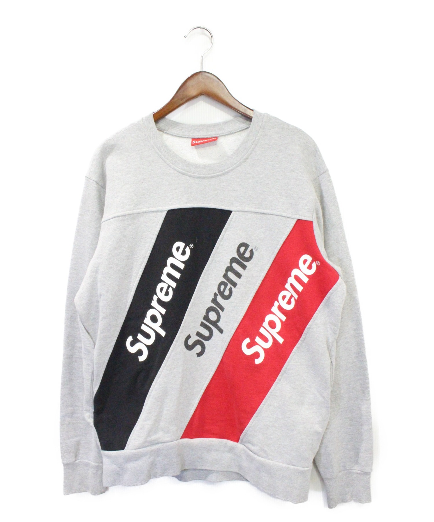 supreme split crew neck sweatshirt Mサイズ