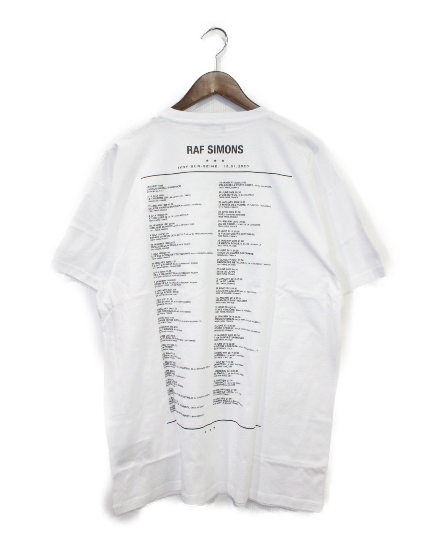 RAF SIMONS (ラフシモンズ) Tシャツ ホワイト サイズ:M 未使用品