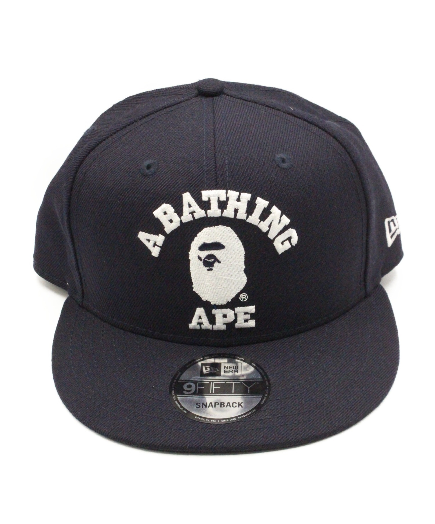 A BATHING APE (アベイシングエイプ) キャップ ネイビー サイズ:-