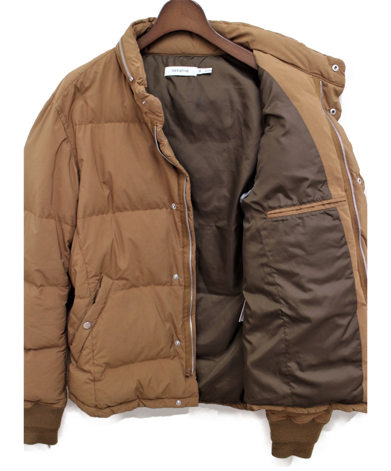 nonnative (ノンネイティブ) LABOURER DOWN JACKET PIN TWILL ブラウン サイズ:3