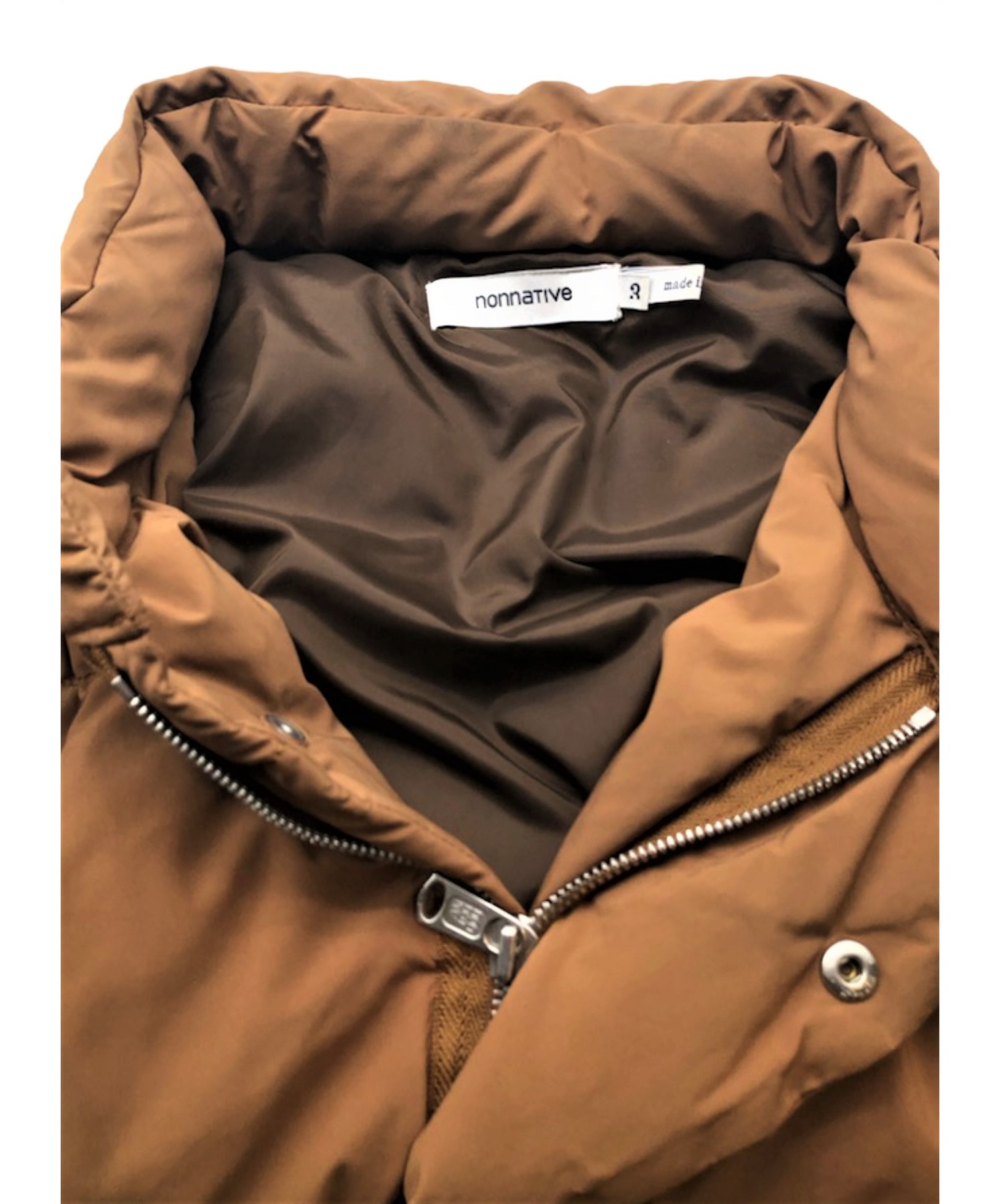 nonnative (ノンネイティブ) LABOURER DOWN JACKET PIN TWILL ブラウン サイズ:3