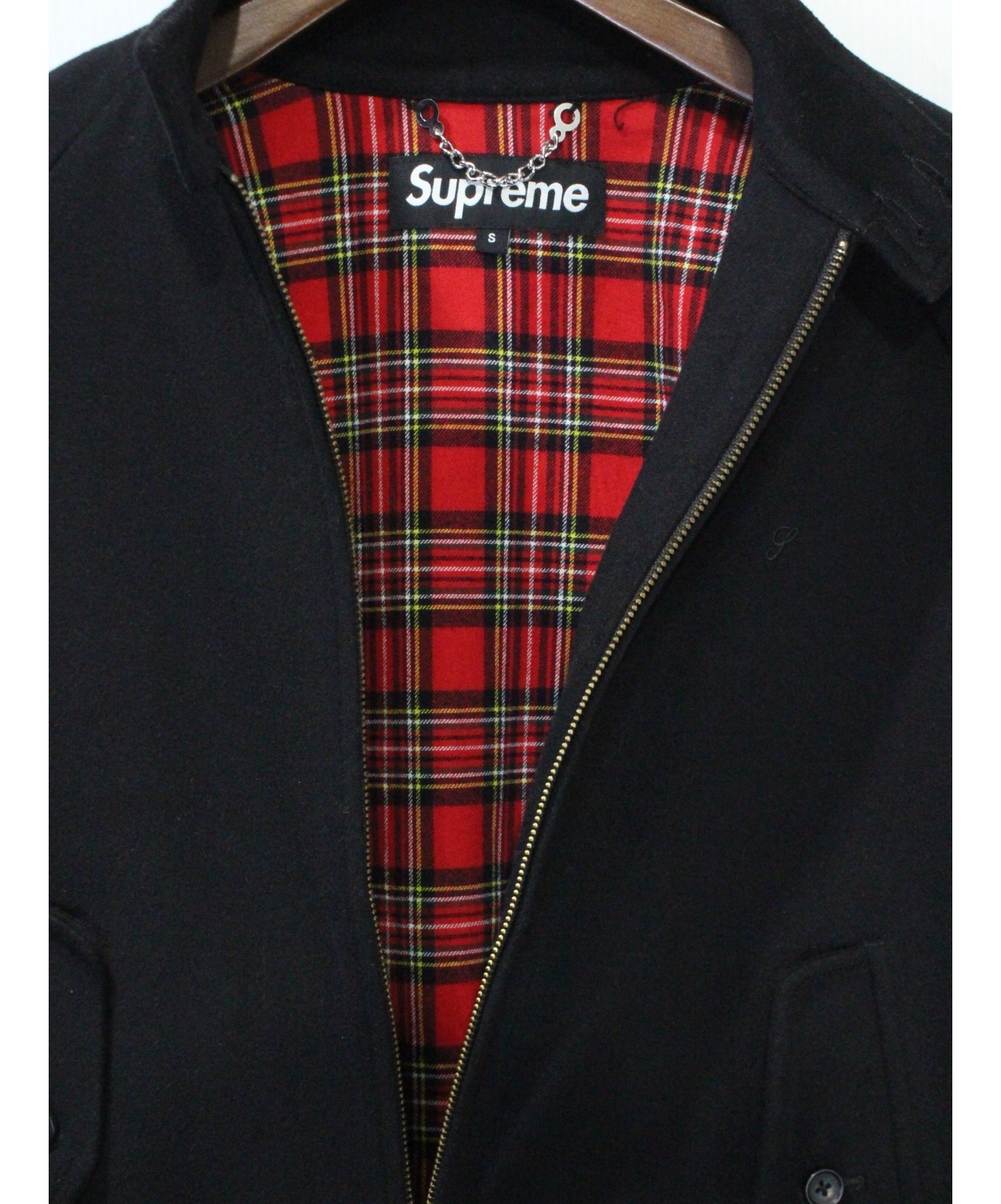 Supreme (シュプリーム) 19AW Wool Harrington Jacket ブラック サイズ:S