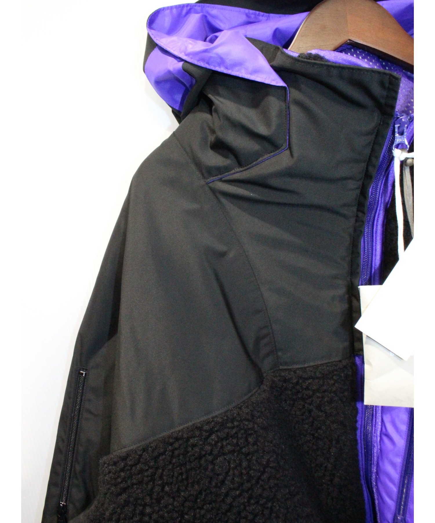 kolor/BEACON (カラービーコン) 20AW ボアジャケット ブラック×パープル サイズ:3