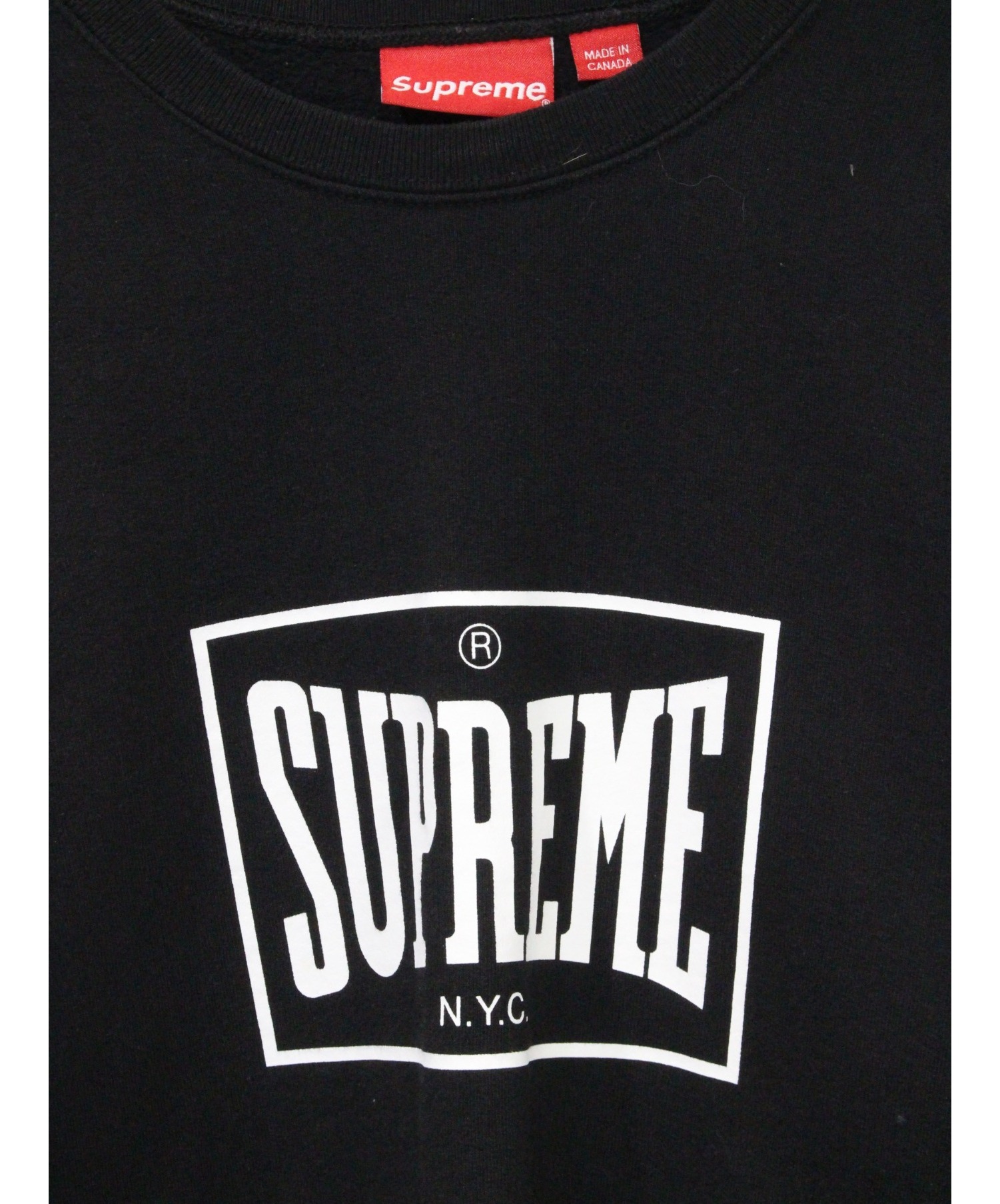 Supreme (シュプリーム) 19SS WARM UP CREWNECK ブラック サイズ:XL