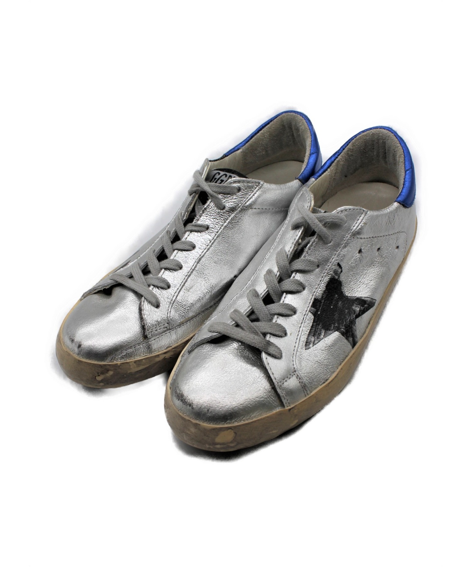 GOLDEN GOOSE (ゴールデングース) ダスト加工スニーカー シルバー サイズ:41