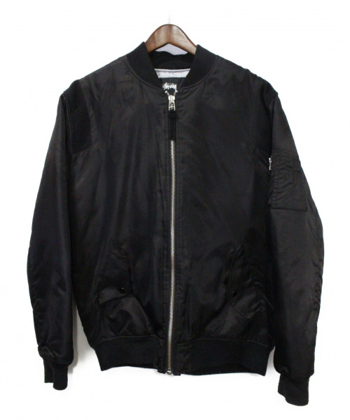 中古・古着通販】stussy (ステューシー) MA-1ジャケット ブラック