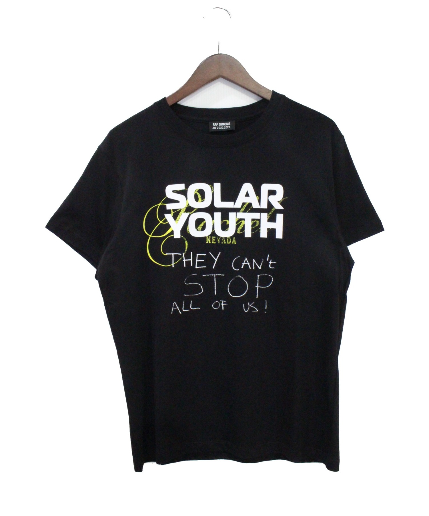 RAF SIMONS (ラフシモンズ) 20AW SOLAR YOUTH TEE ブラック サイズ:Ｍ 未使用品