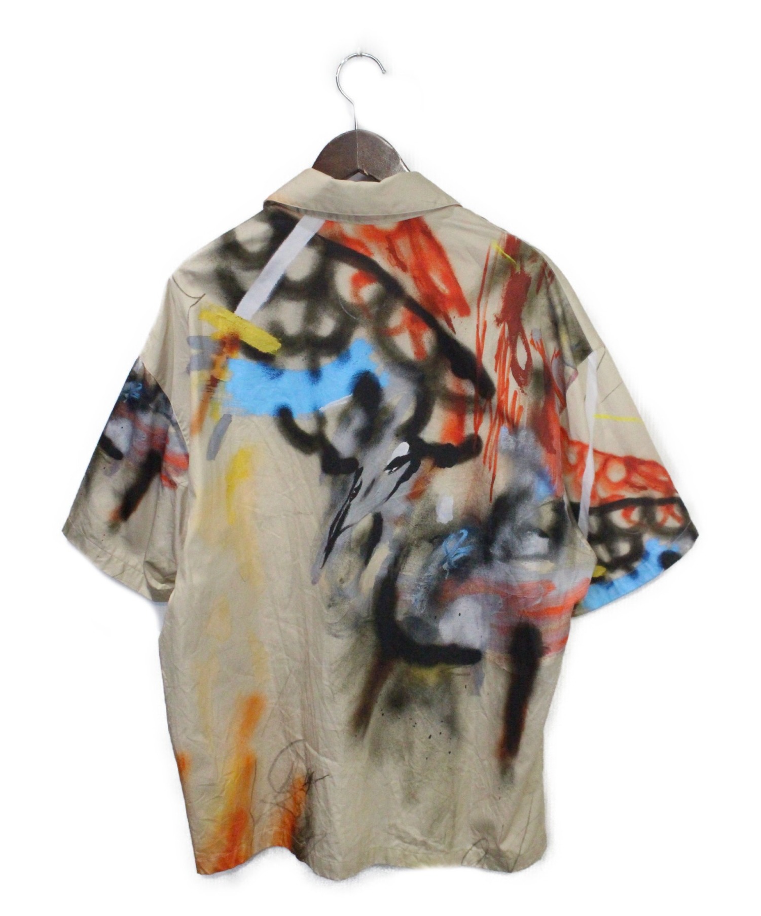 HERON PRESTON (ヘロン プレストン) Robert Nava Scribble Print Shi ベージュ サイズ:S