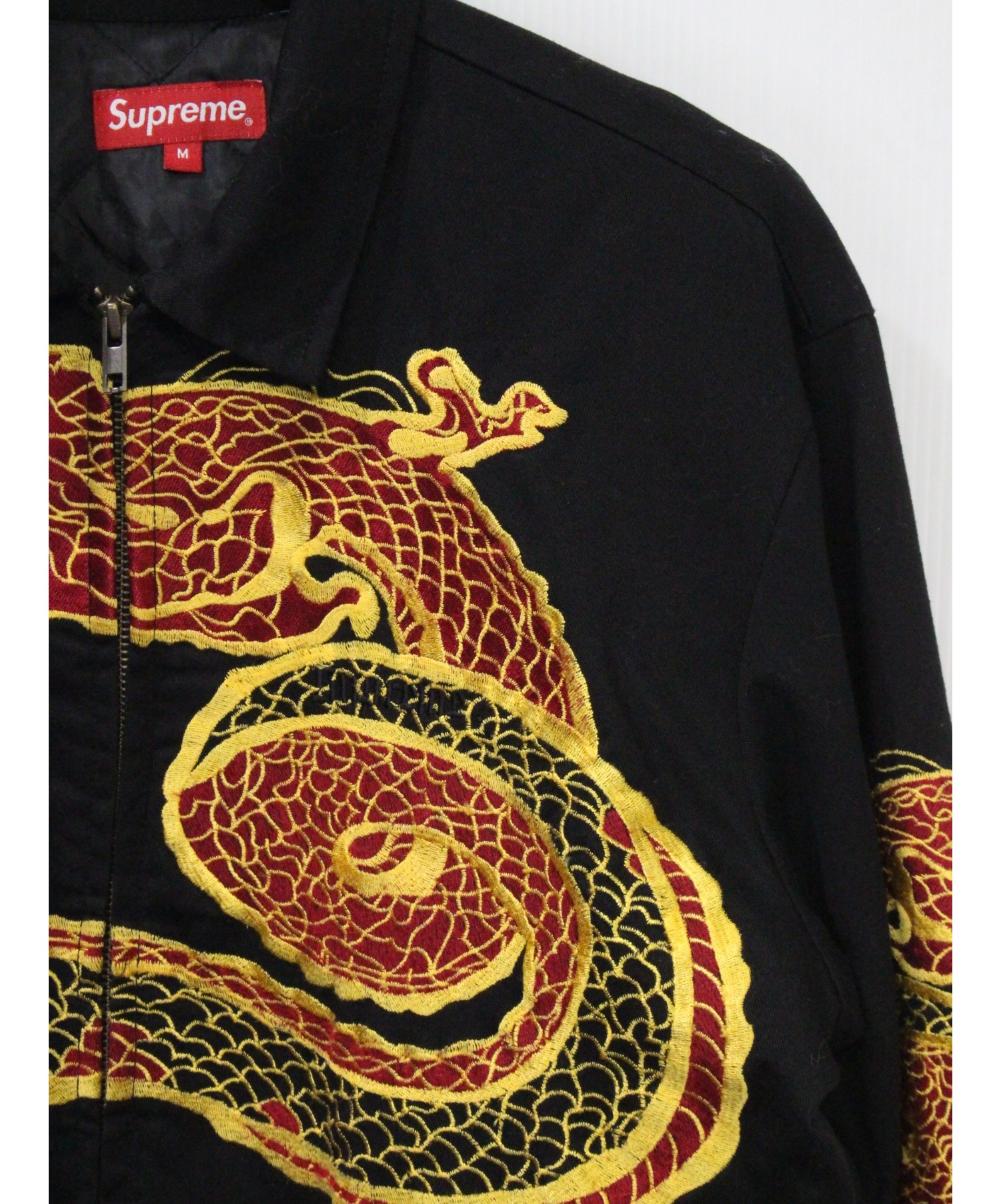 Supreme (シュプリーム) 18AW Dragon Work Jacket ブラック サイズ:M