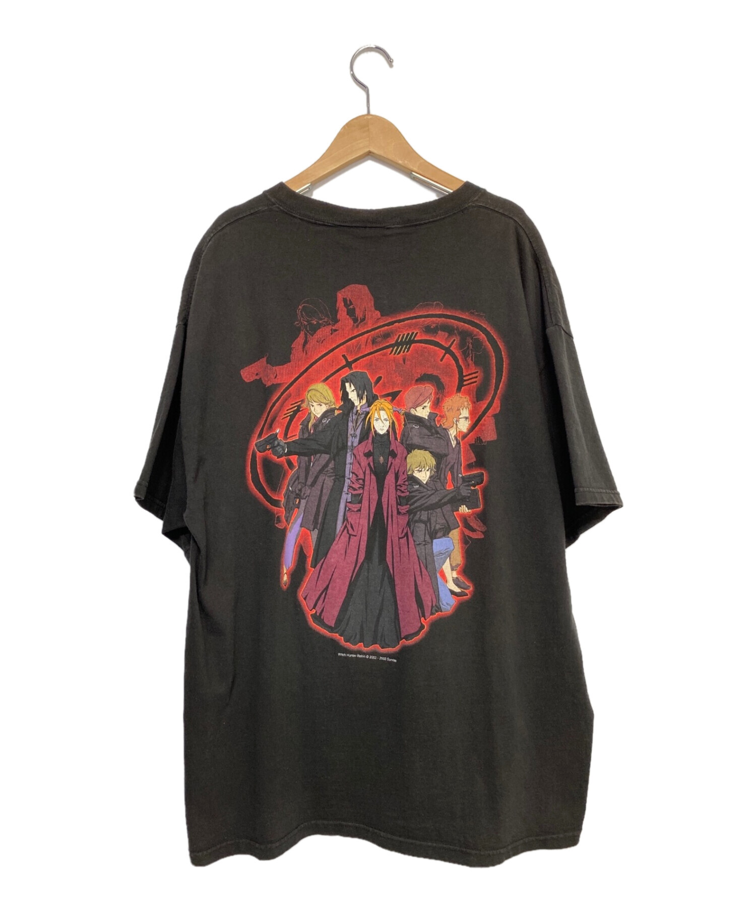 Witch Hunter Robin (ウイッチハンターロビン) ヴィンテージアニメTシャツ ブラック サイズ:XL