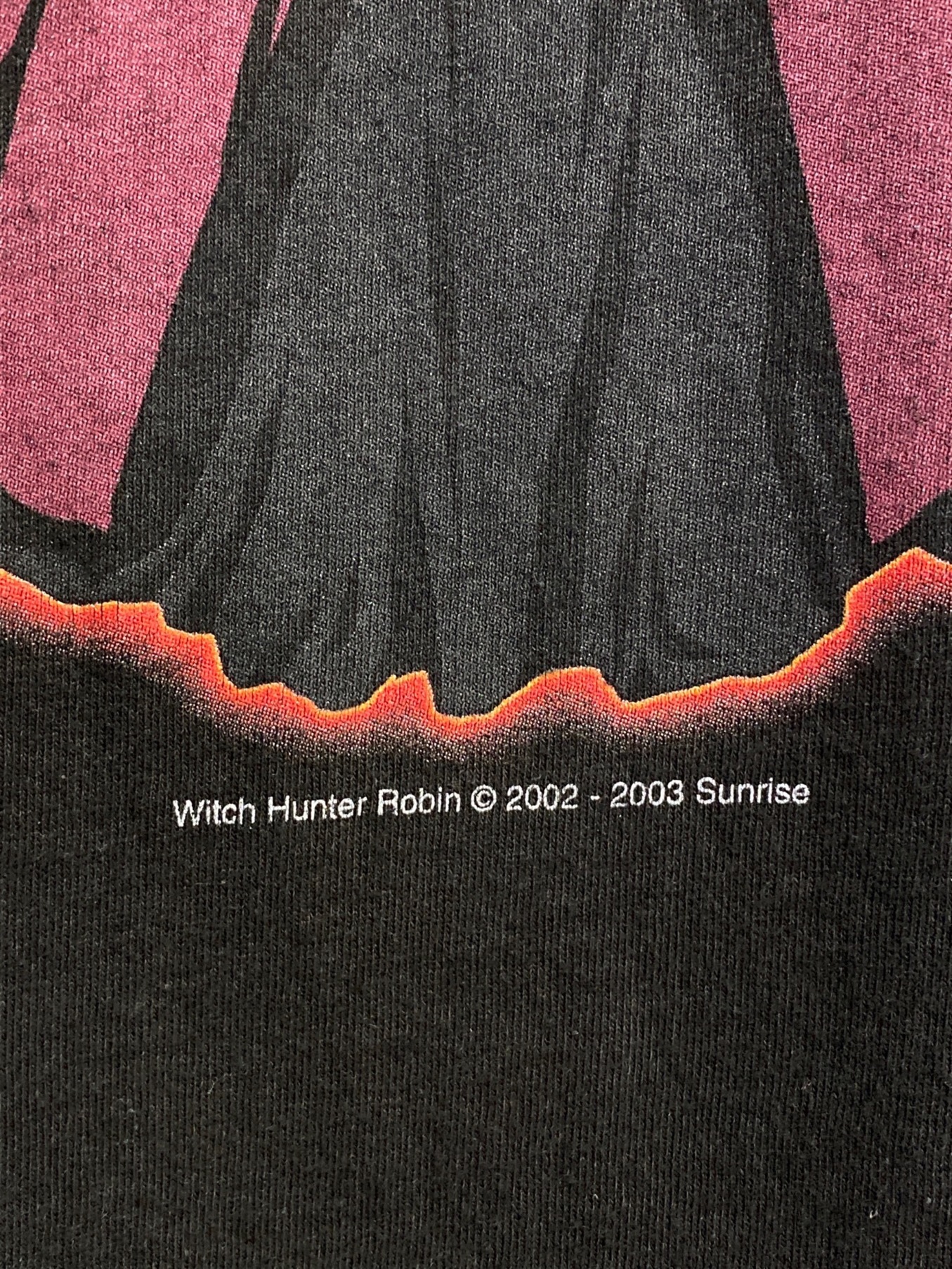 Witch Hunter Robin (ウイッチハンターロビン) ヴィンテージアニメTシャツ ブラック サイズ:XL