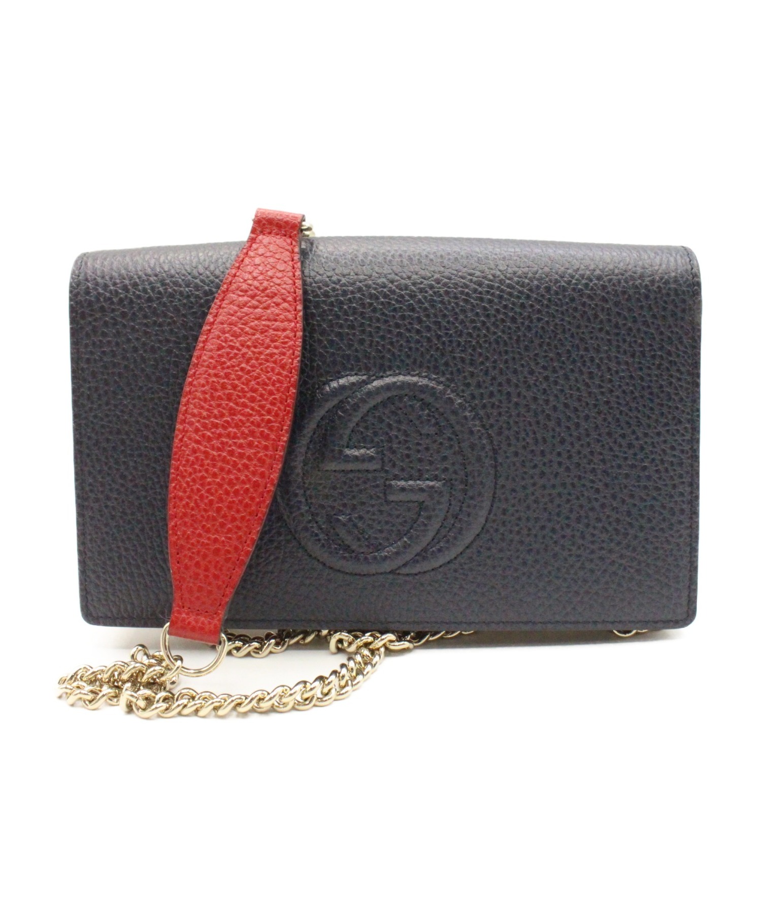 GUCCI (グッチ) インターロッキングショルダーバッグ トリコロールカラー サイズ:- 407041・496334