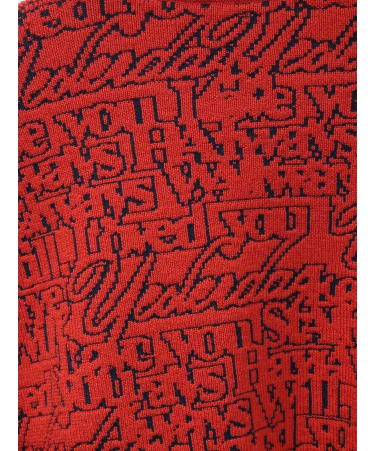 BALENCIAGA (バレンシアガ) Slogan Print Sweater レッド サイズ:XS