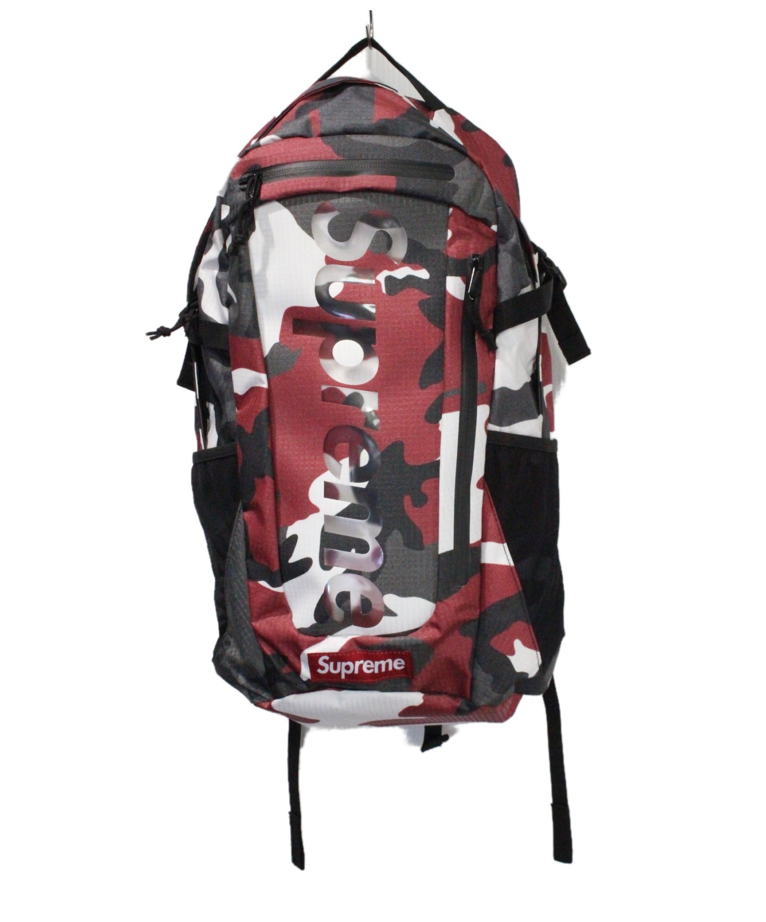 SUPREME (シュプリーム) 21SS Backpack レッド×ブラック サイズ:-