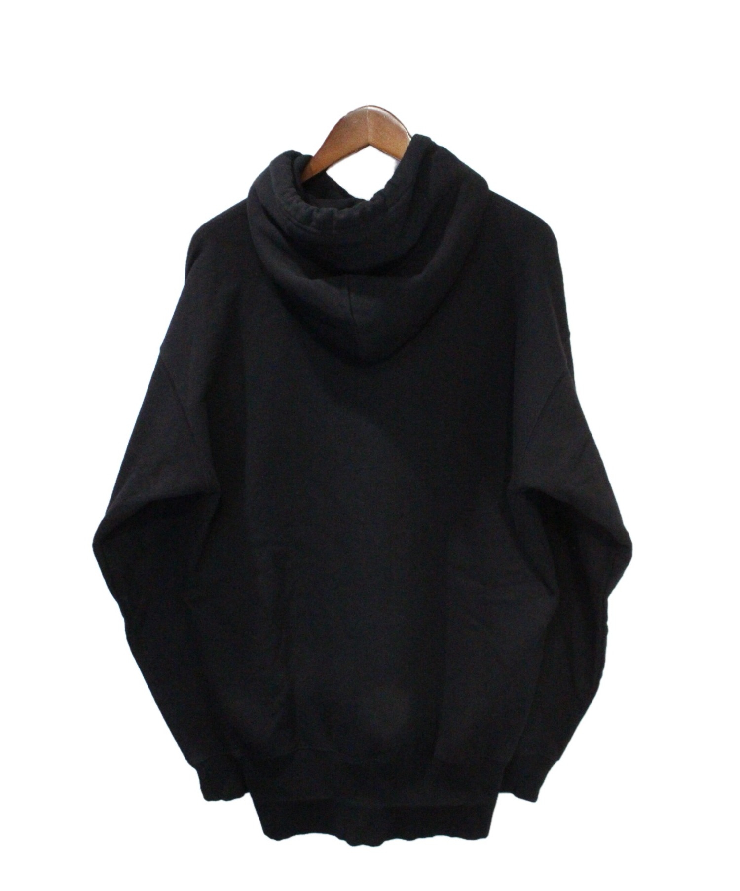 中古・古着通販】VETEMENTS (ヴェトモン) パーカー ブラック サイズ:XS