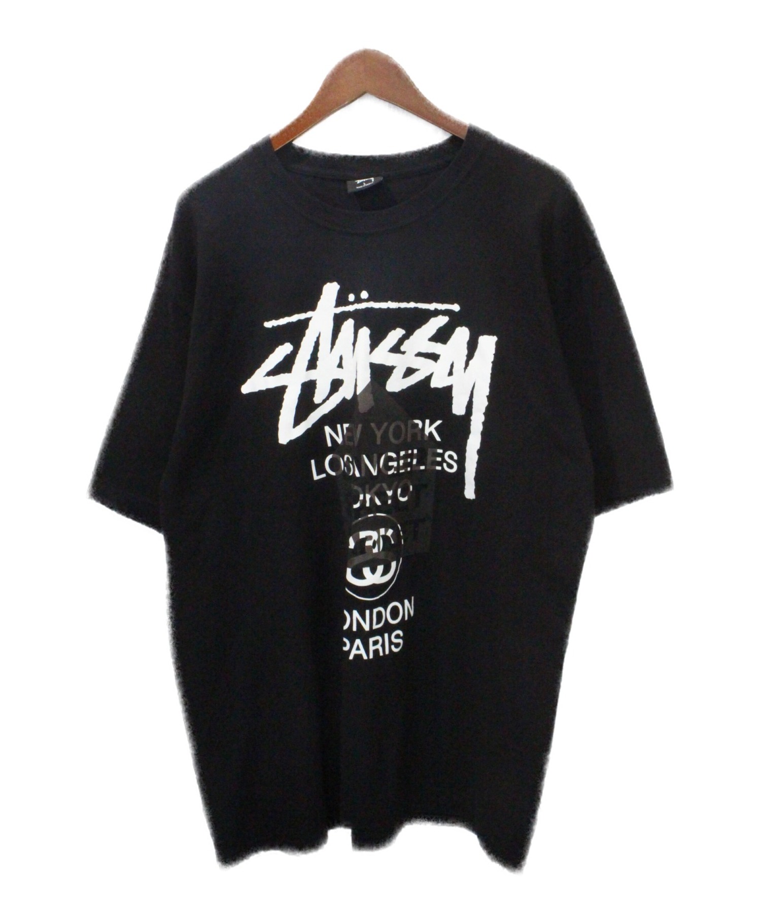 中古・古着通販】stussy (ステューシー) ツアーTシャツ ブラック