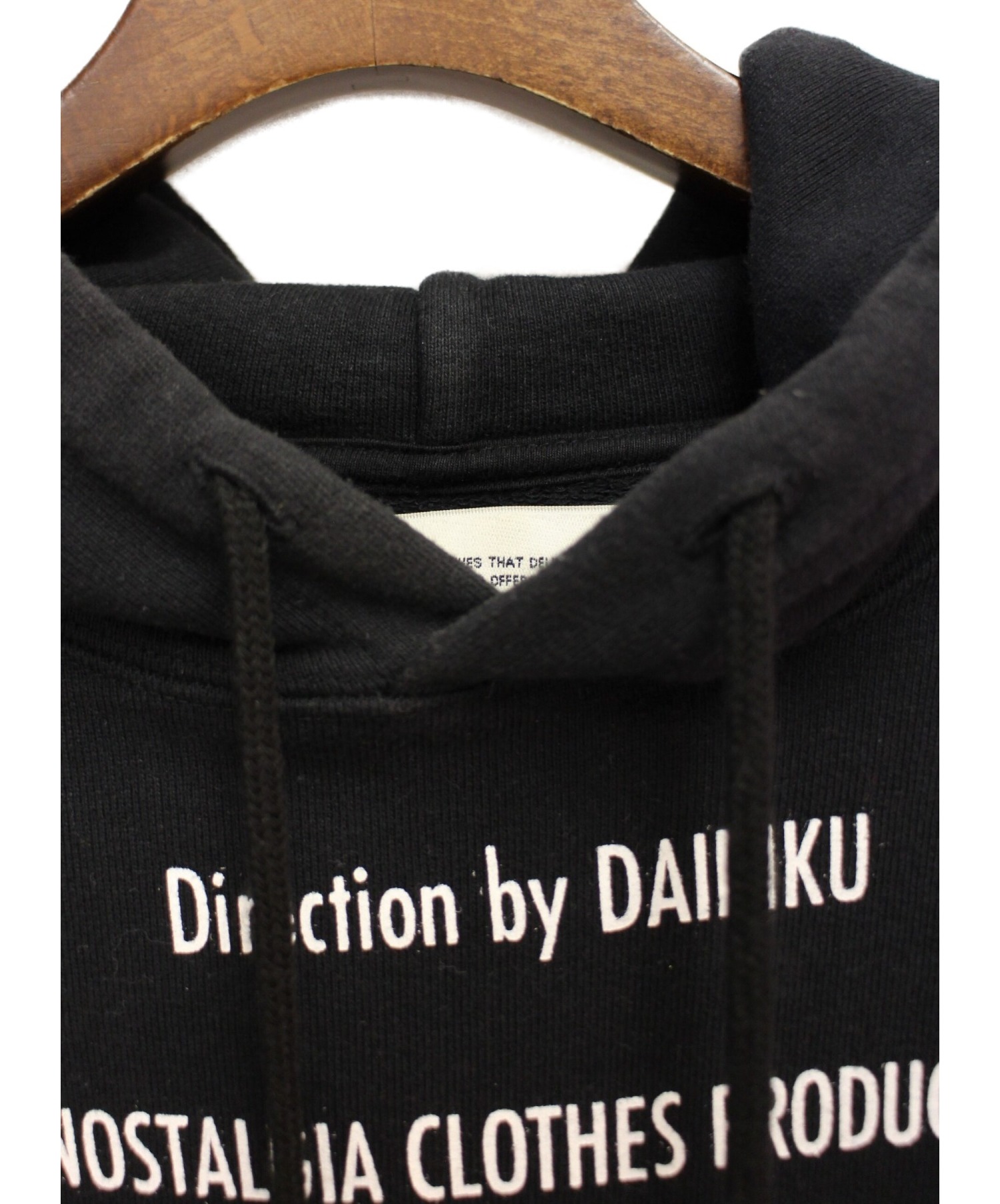 中古・古着通販】DAIRIKU (ダイリク) END ROLL WASHED HOODIE ブラック サイズ:L｜ブランド・古着通販  トレファク公式【TREFAC FASHION】スマホサイト