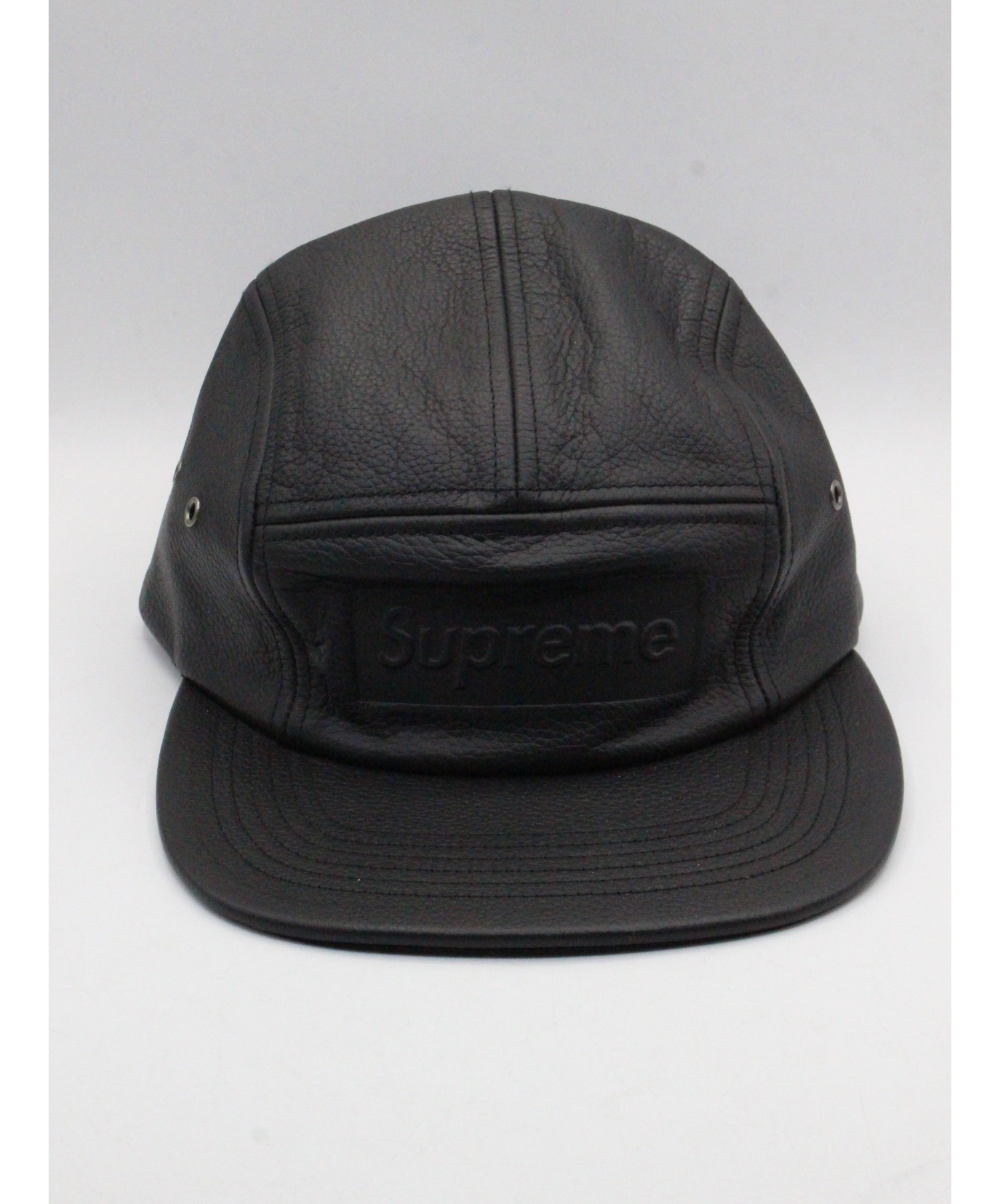 中古・古着通販】SUPREME (シュプリーム) Pebbled Leather Camp Cap