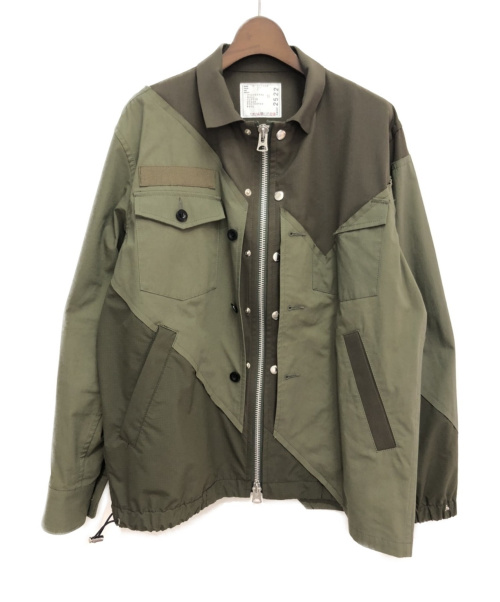 中古・古着通販】sacai (サカイ) 21SS Solid Mix Blouson カーキ