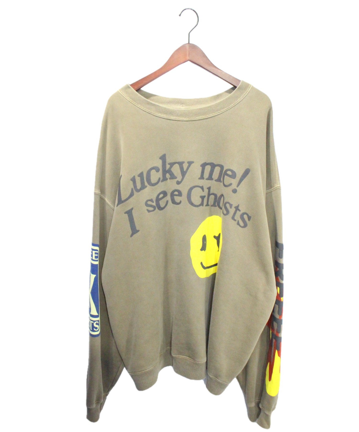 Cactus Plant Flea Market (カクタスプラントフリーマーケット) Lucky Me Crew Neck Sweat ブラウン  サイズ:XL