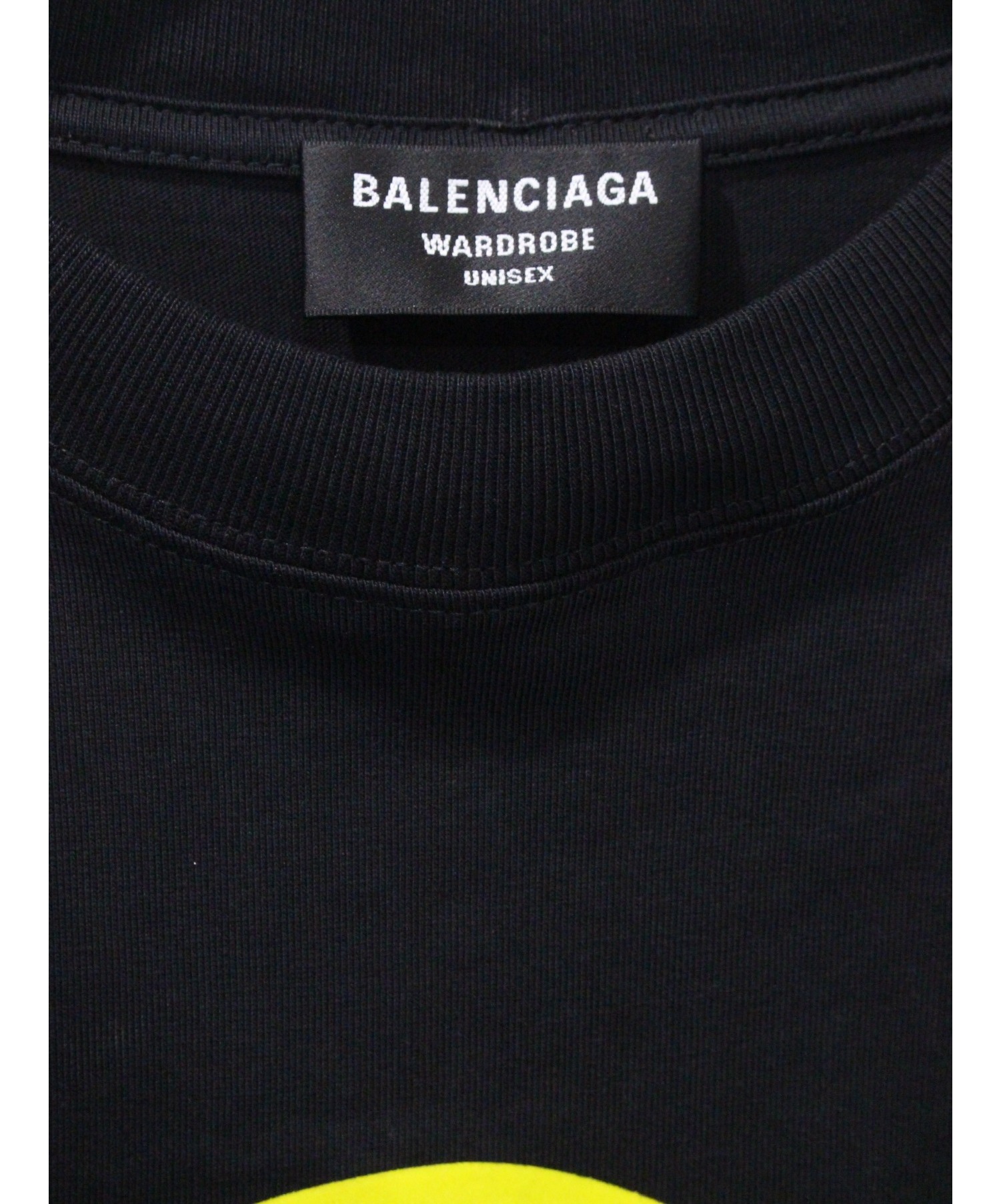 BALENCIAGA (バレンシアガ) DRIP PEACE LARGE FIT Tシャツ ブラック サイズ:Ｍ