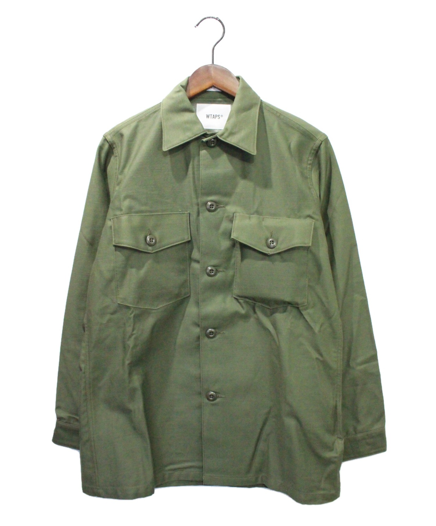 中古・古着通販】WTAPS (ダブルタップス) NONE BUDS LS SHIRT カーキ サイズ:X01 未使用品｜ブランド・古着通販  トレファク公式【TREFAC FASHION】スマホサイト