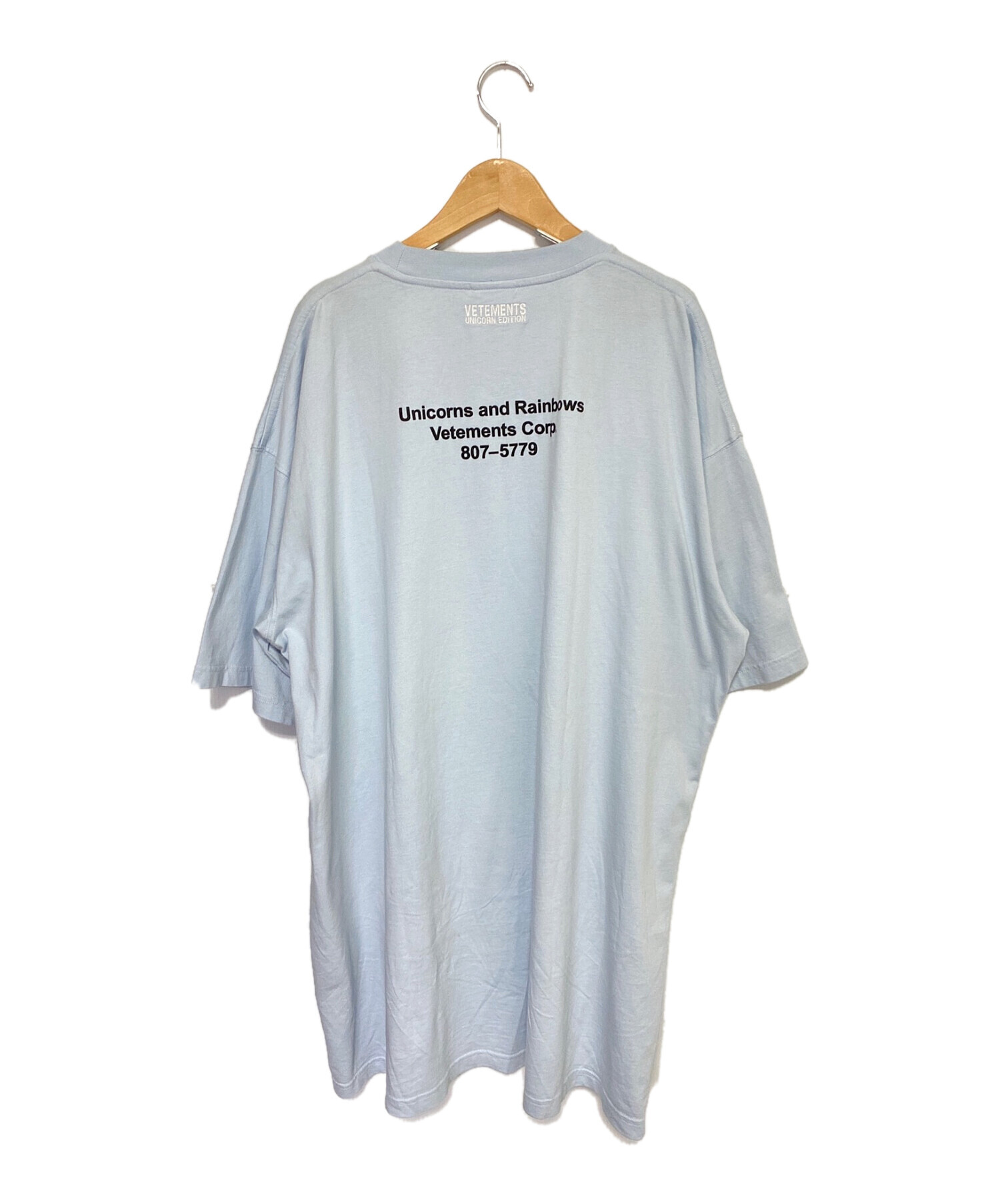 中古・古着通販】VETEMENTS (ヴェトモン) Blue Magic Unicorn T-Shirt