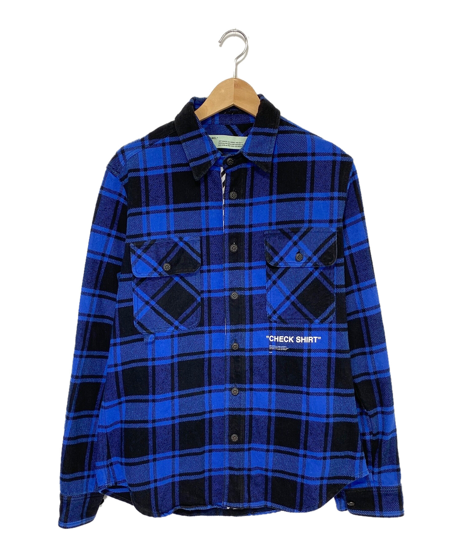 中古・古着通販】OFFWHITE (オフホワイト) 18AW QUOTE FLANNEL SHIRT