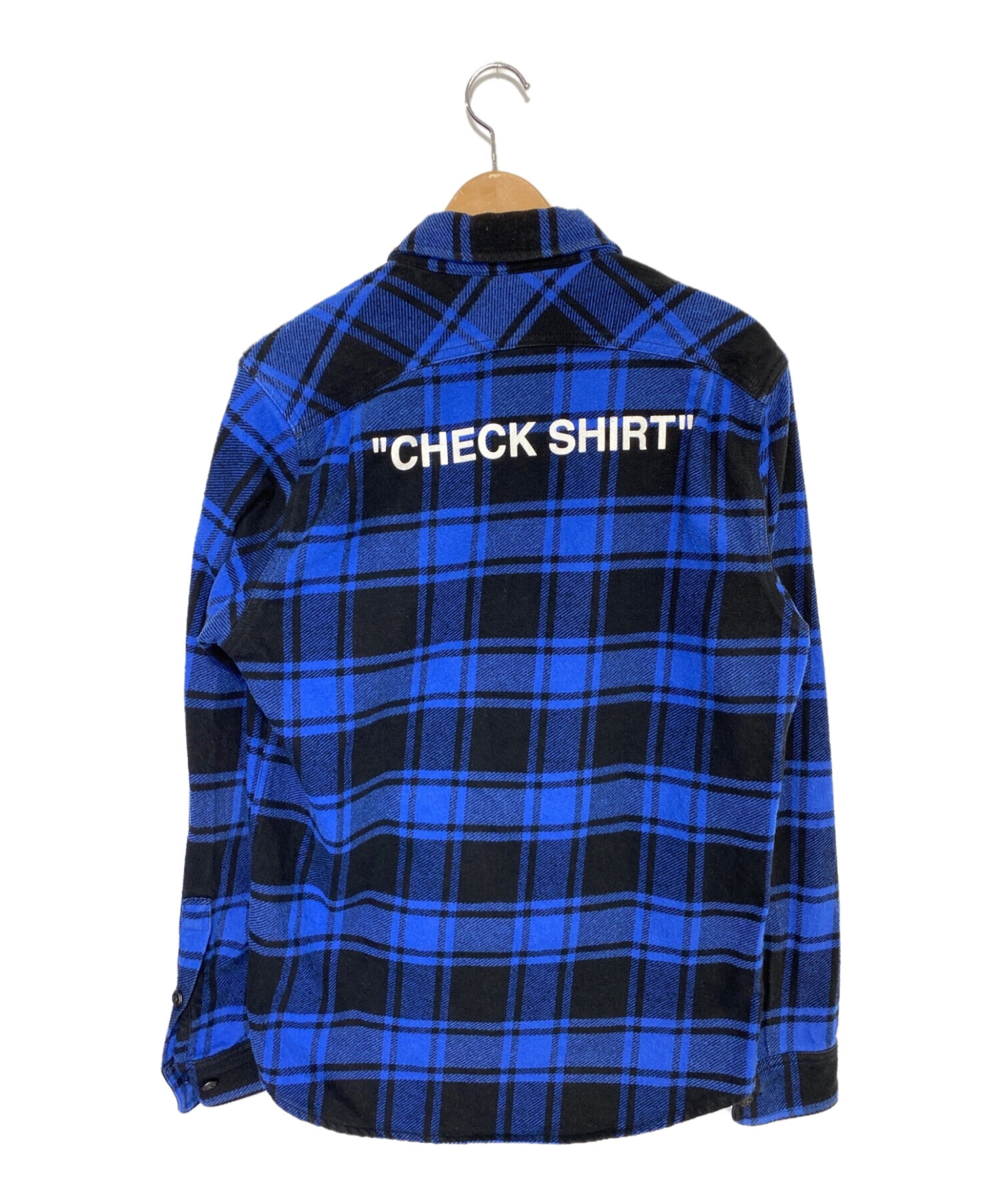 OFF-WHITE 18AW QUOTE FLANNEL SHIRT