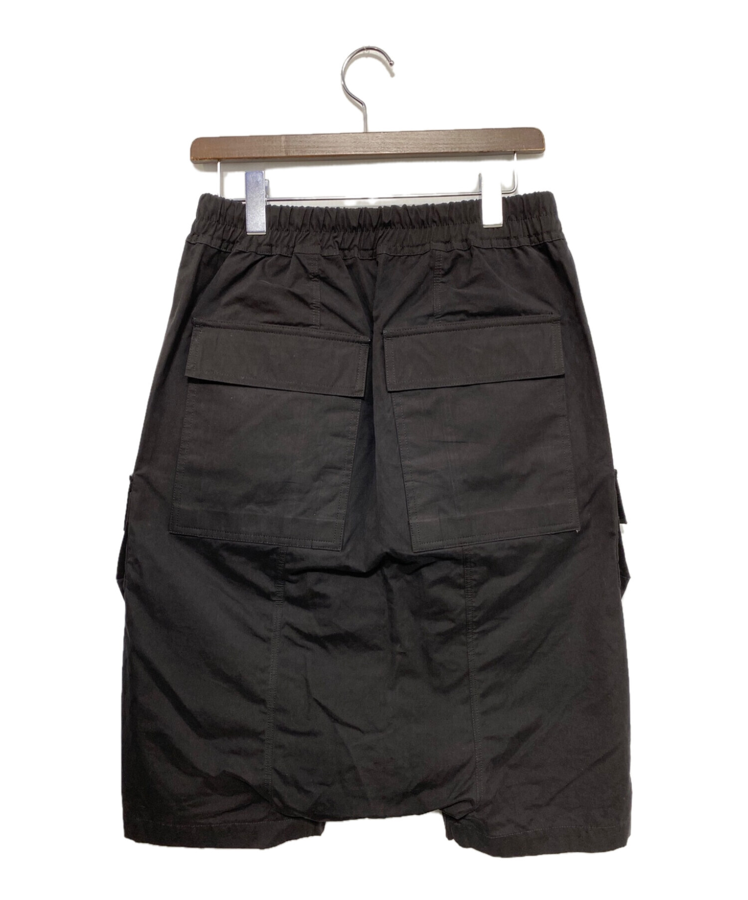 RICK OWENS DRKSHDW (リックオウエンス ダークシャドウ) Black Cargo Shorts ブラック サイズ:XS