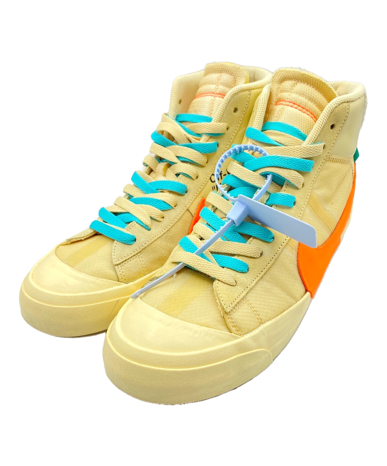 NIKE (ナイキ) THE 10 : NIKE BLAZER MID ベージュ×オレンジ サイズ:28.5cm