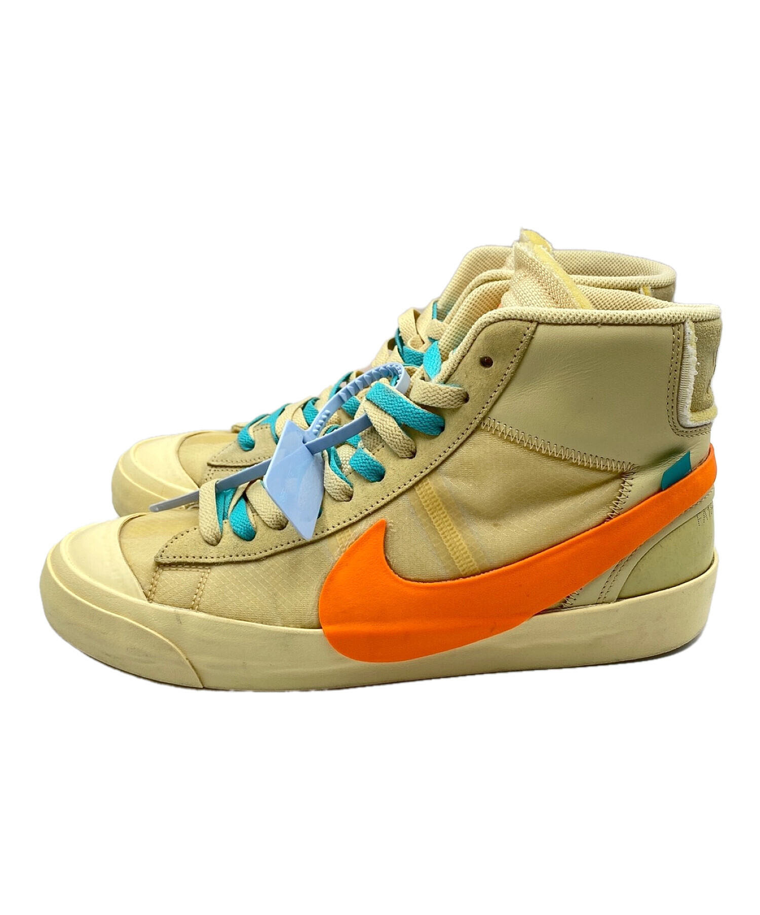 NIKE (ナイキ) THE 10 : NIKE BLAZER MID ベージュ×オレンジ サイズ:28.5cm