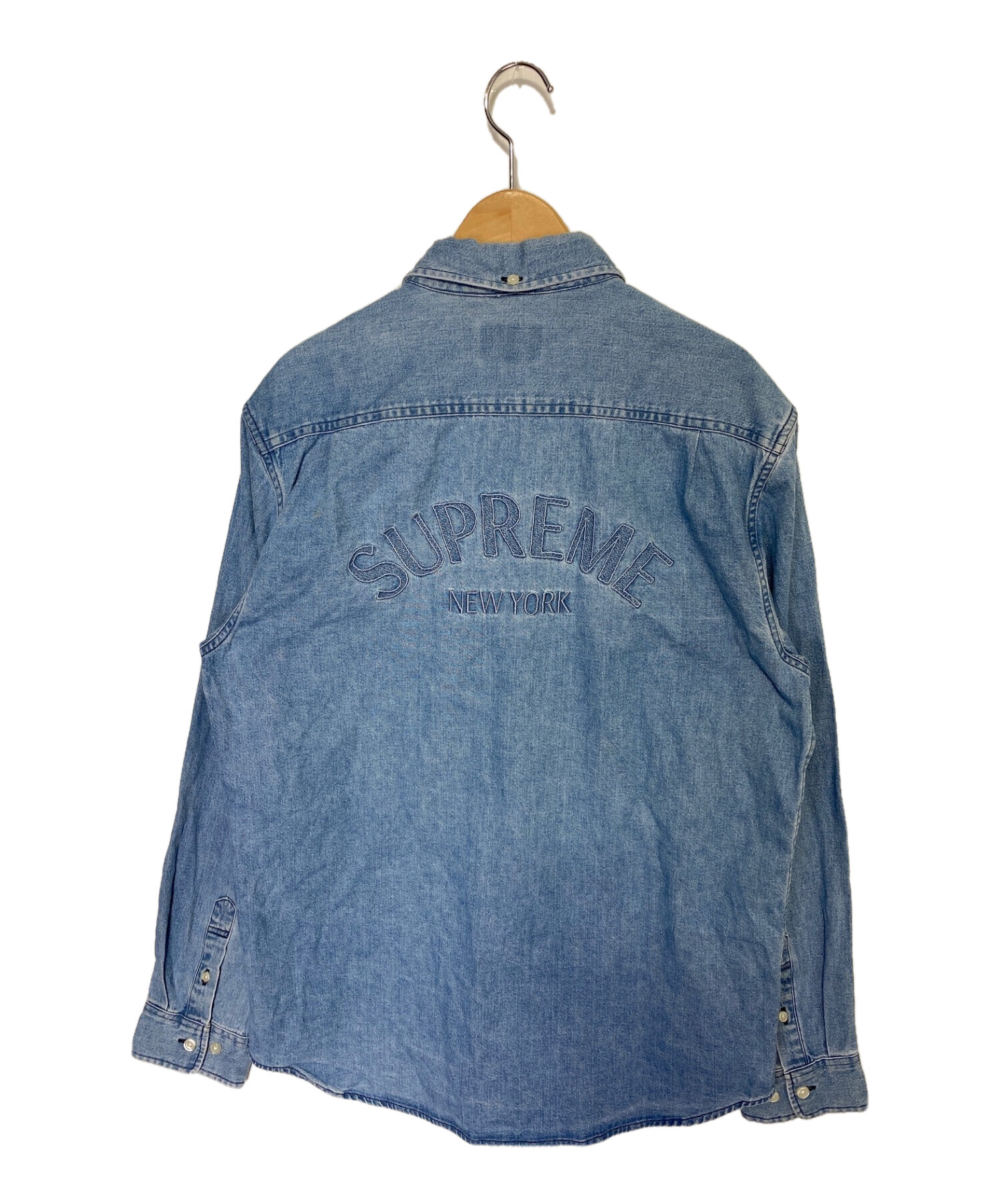 SUPREME (シュプリーム) 17SS Denim Shirt インディゴ サイズ:Ｍ