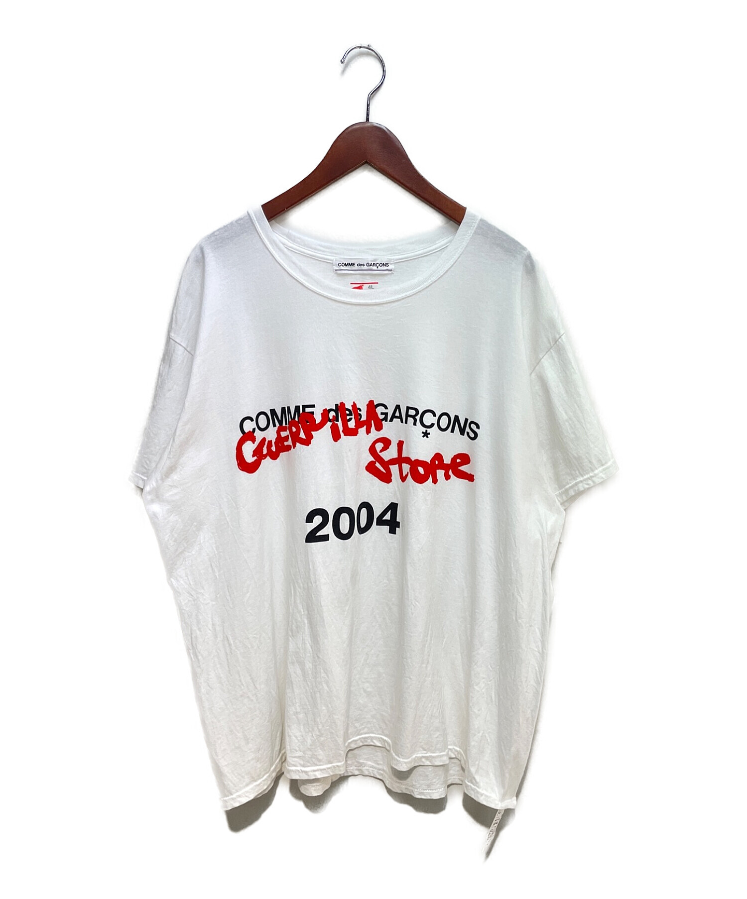 COMME des GARCONS (コムデギャルソン) プリントTシャツ ホワイト サイズ:２