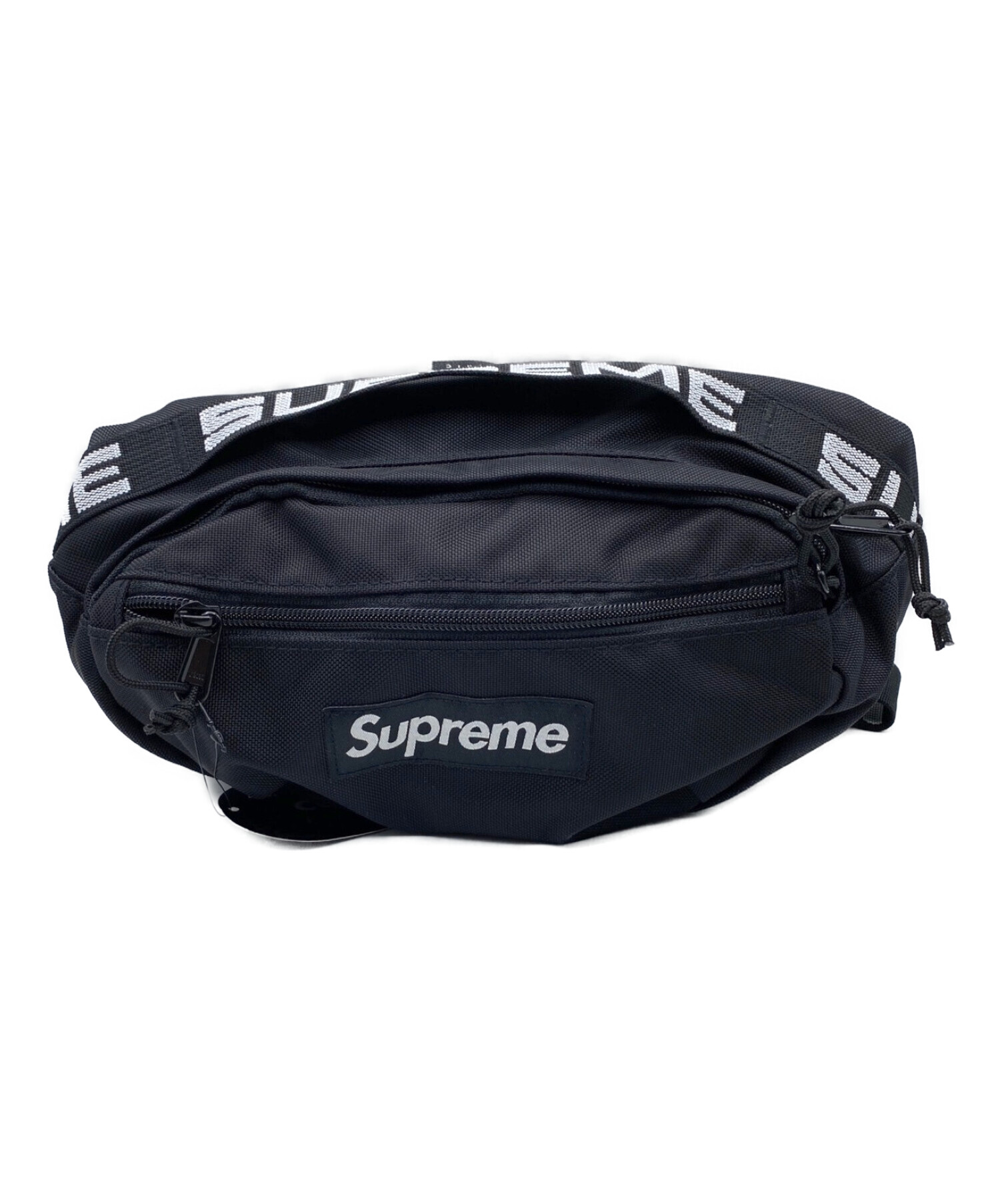 supreme 18ss waist bag black - ボディーバッグ