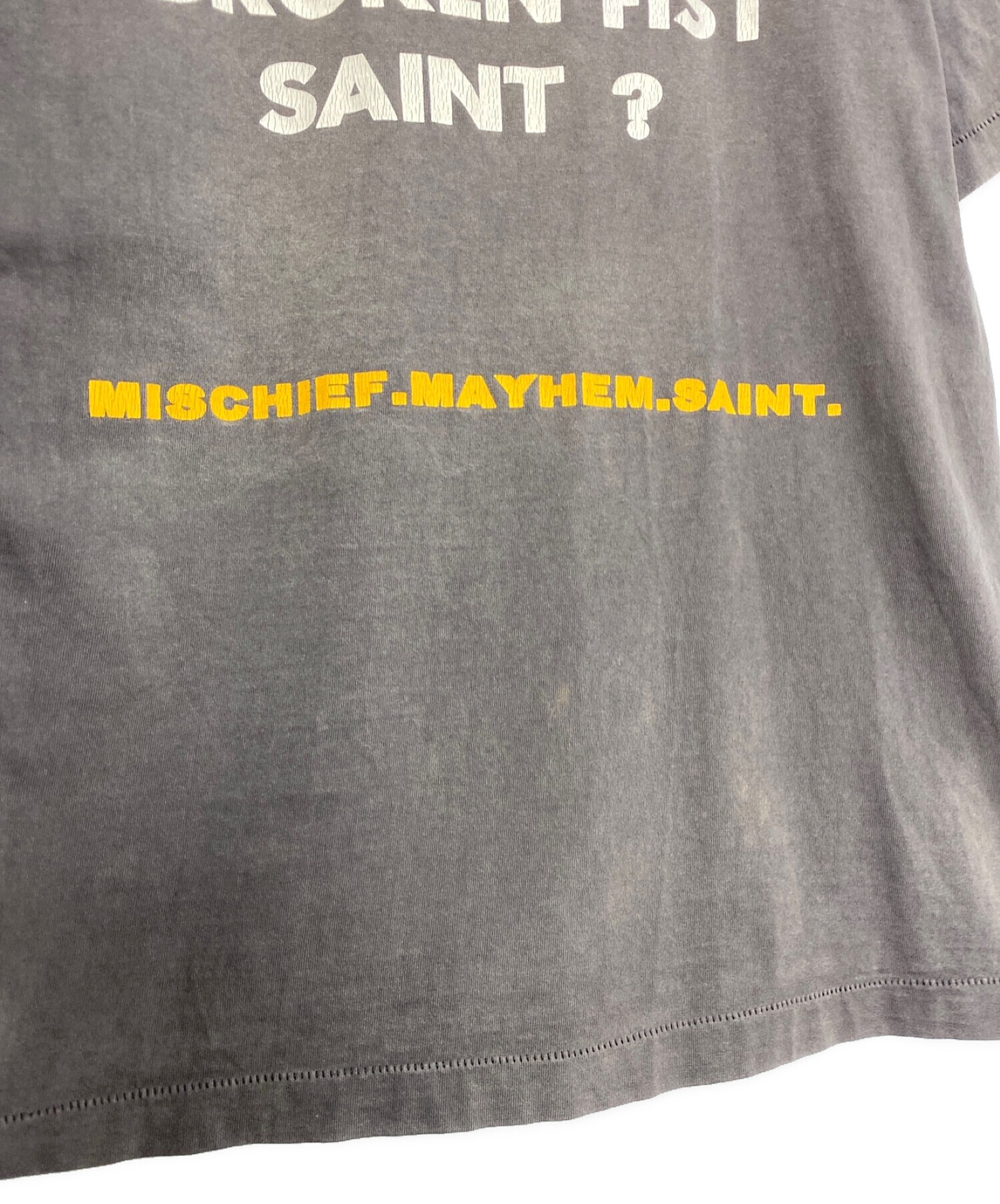 SAINT MICHAEL (セントマイケル) SAINT CLUB Tシャツ グレー サイズ:Ｌ