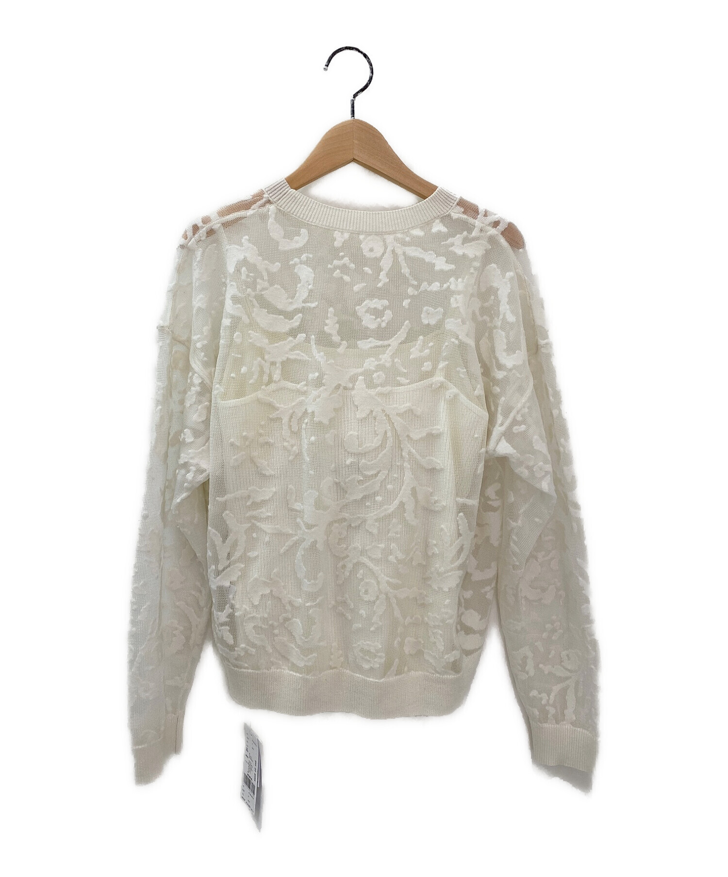 Ameri (アメリ) DEVORER FLOWER SHEER TOP オフホワイト サイズ:F 未使用品