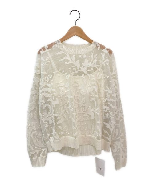 中古・古着通販】Ameri (アメリ) DEVORER FLOWER SHEER TOP オフ