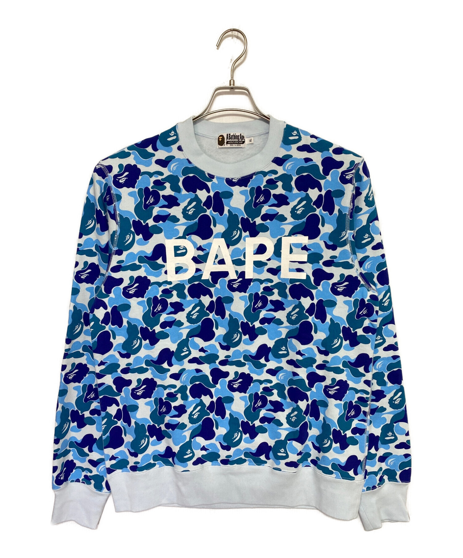 A BATHING APE (エイプ) ABC CAMO Sweatshirts ブルー サイズ:XL