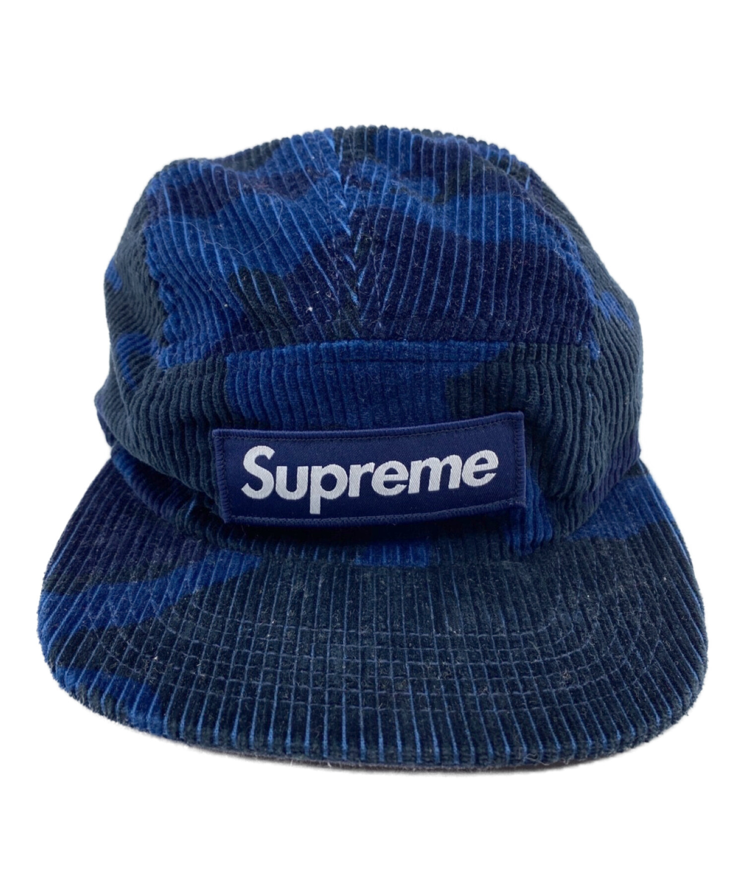 SUPREME (シュプリーム) Camo Corduroy Camp Cap ネイビー サイズ:-