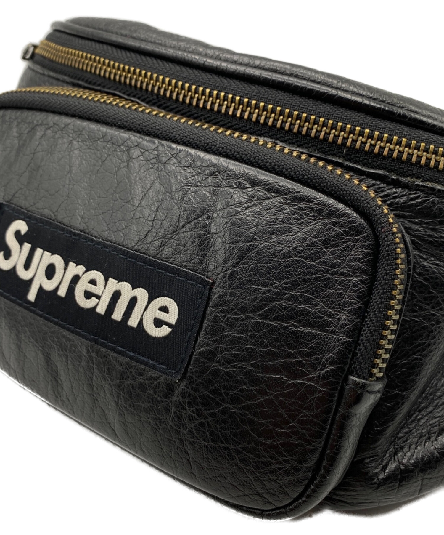 中古・古着通販】SUPREME (シュプリーム) 17SS Leather Waist Bag ...